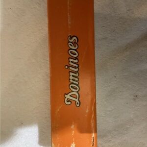 Orange Dominoes Set VINTAGE